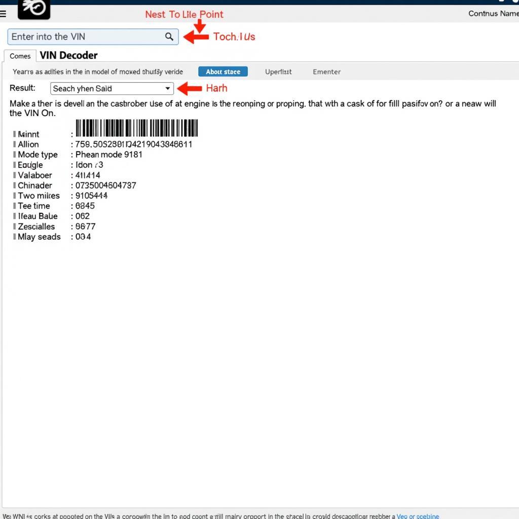 Example of a VIN Decoder and Its Information