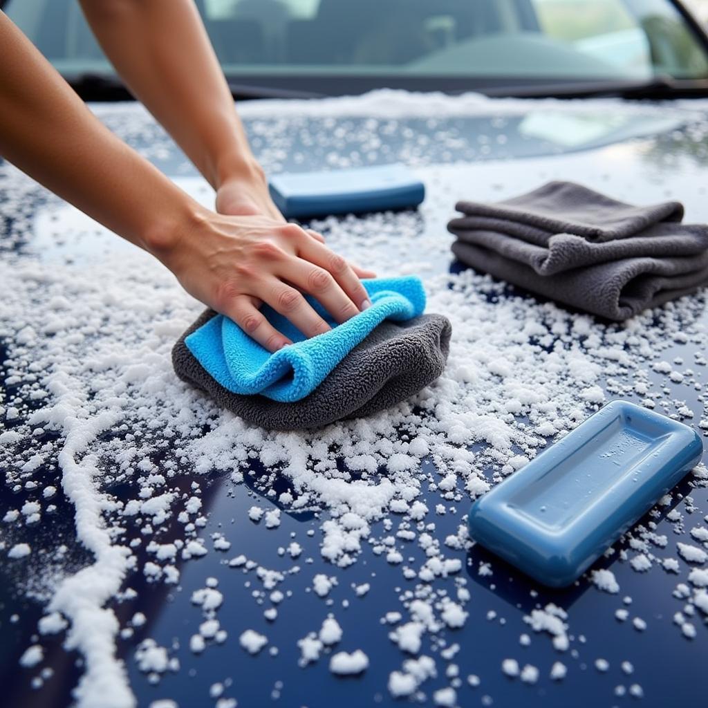 Washing and Drying Car Detailing Tools