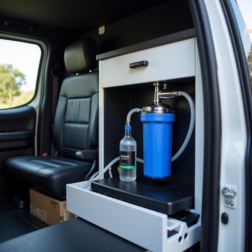 Water Filtration System in Mobile Detailing Van