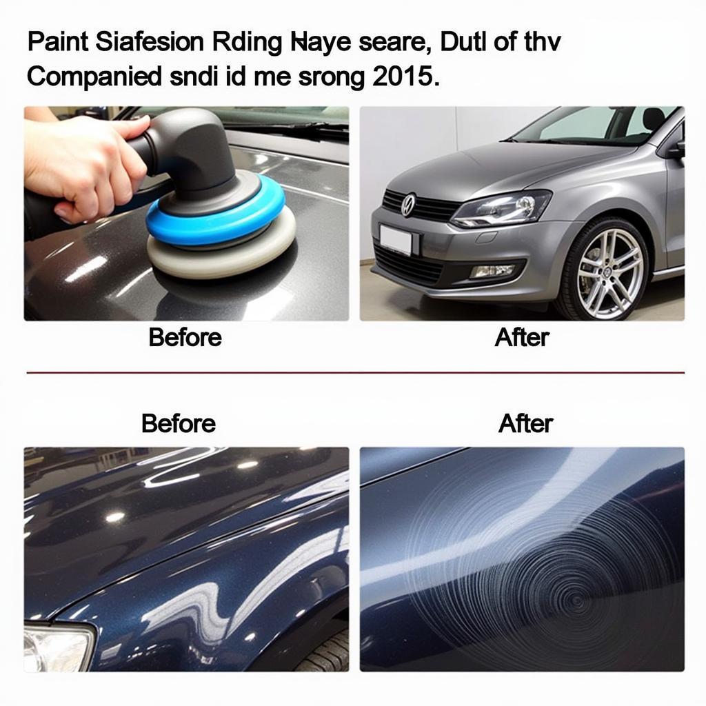 Car paint correction process using popular products from 2015