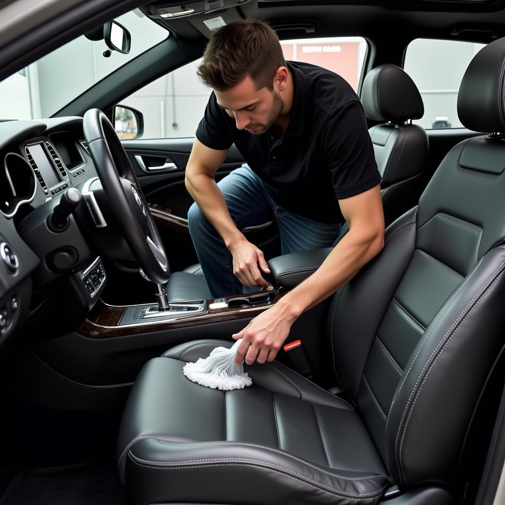 Interior Car Detailing Process in 90247