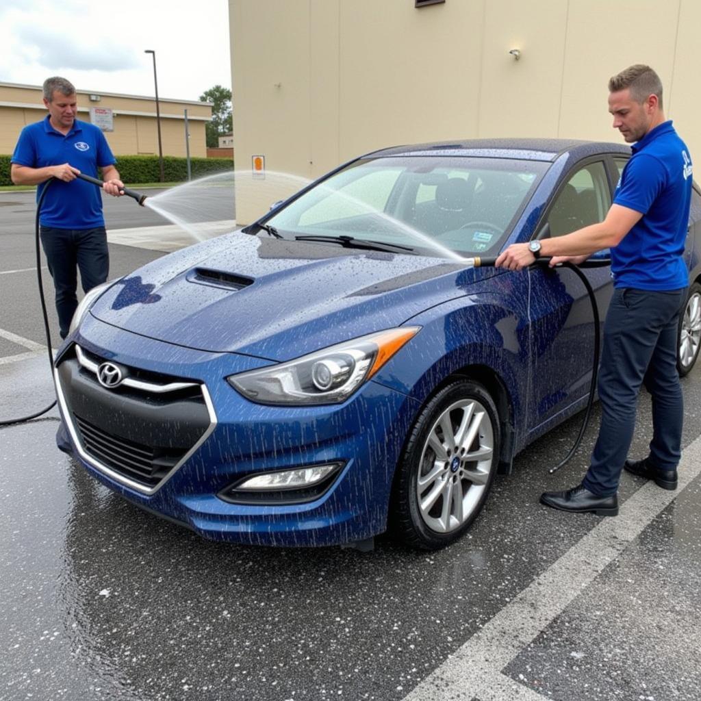 Exterior car wash at A-1 Car Detailing Tavernier