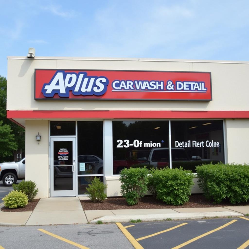 A Plus Car Wash Exterior