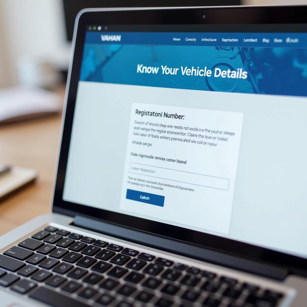 Accessing Vehicle Information on VAHAN Website