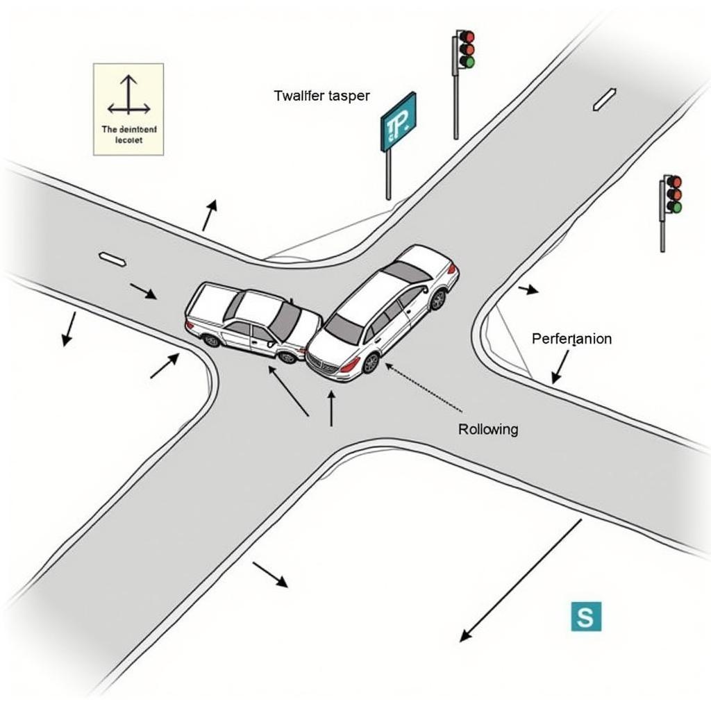 Diagram of Car Accident Scene