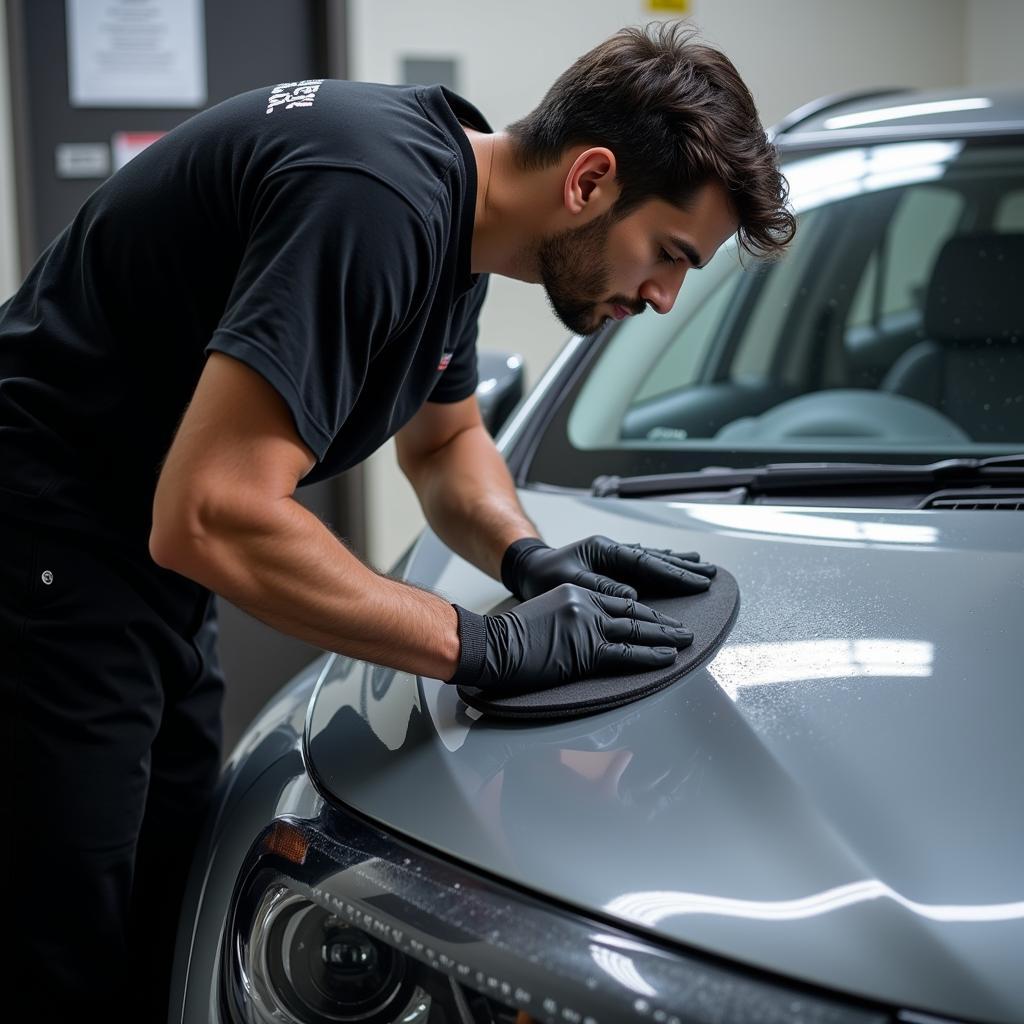 Application of Ace Pro Ceramic Coating on a Car in Maharashtra