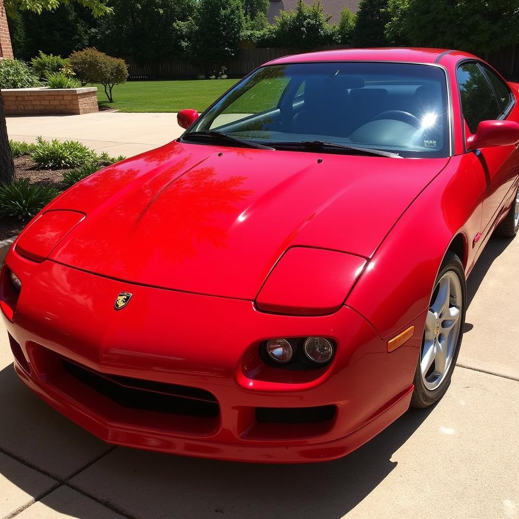 A Car Shining After Adams Detailing Spray Application