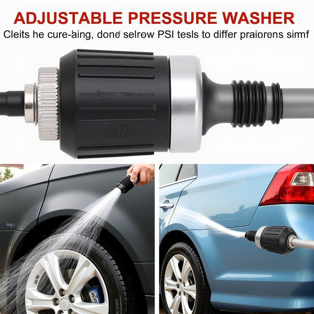 Adjustable Pressure Washer Nozzle for Car Detailing