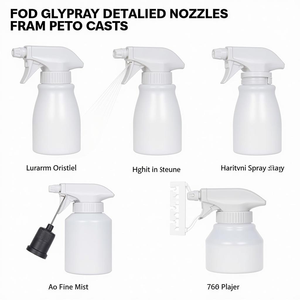 Adjustable Spray Bottle Nozzles for Car Detailing