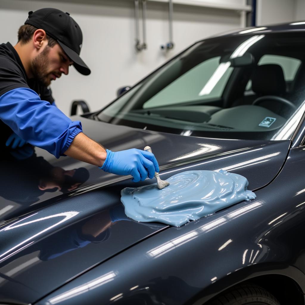 Advanced Exterior Car Detailing with Ceramic Coating Application