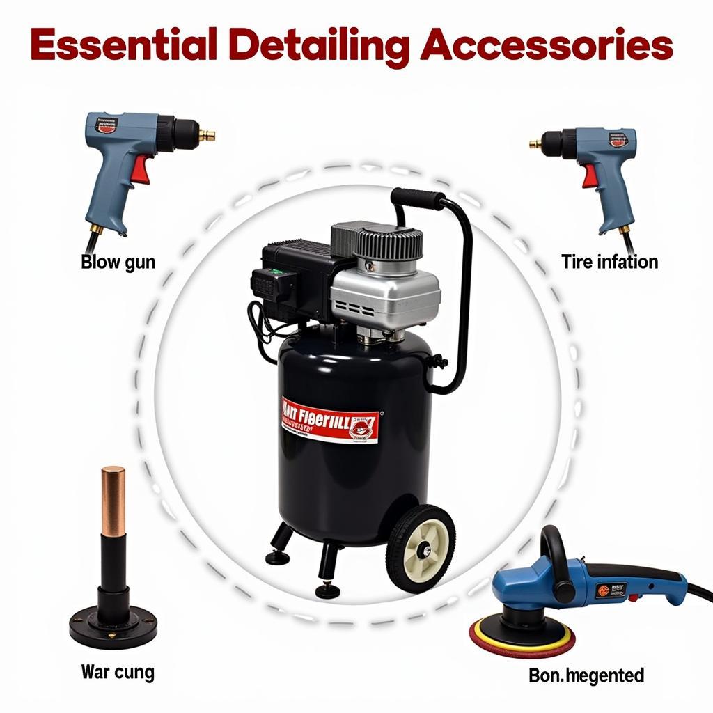 Air Compressor with Detailing Accessories