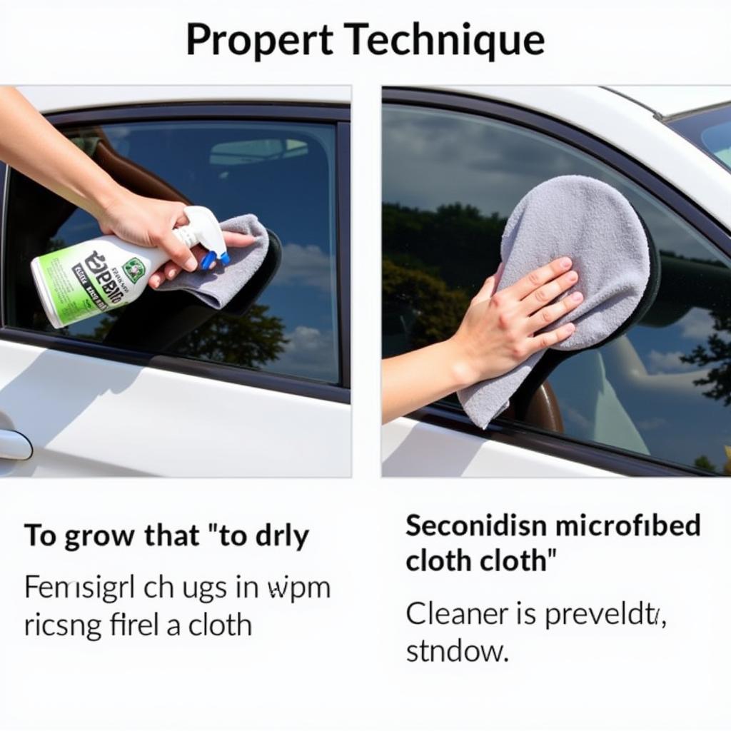 Applying Car Glass Cleaner for a Streak-Free Finish