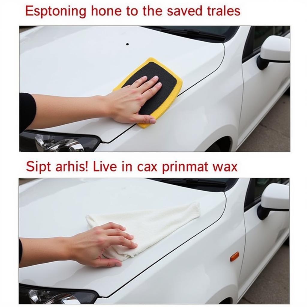 Applying Car Wax for Paint Protection