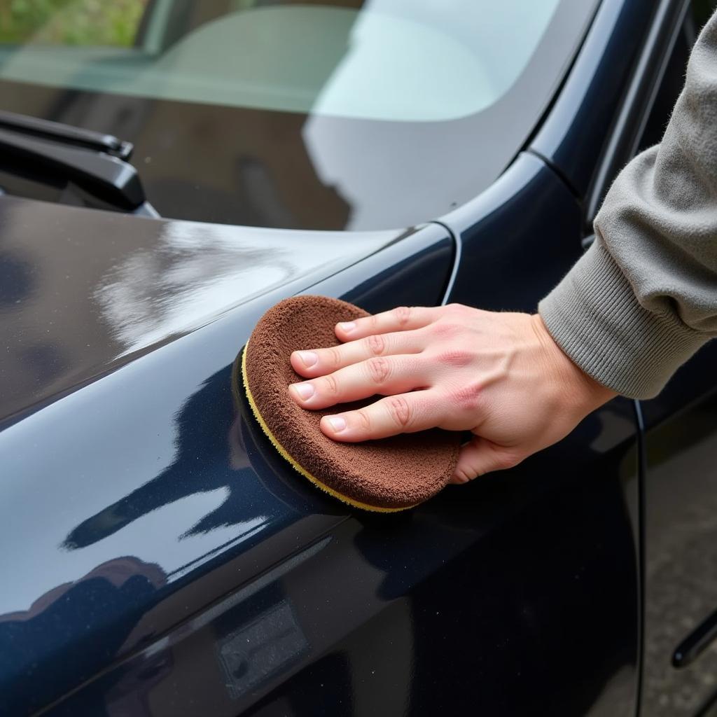 Applying Car Wax