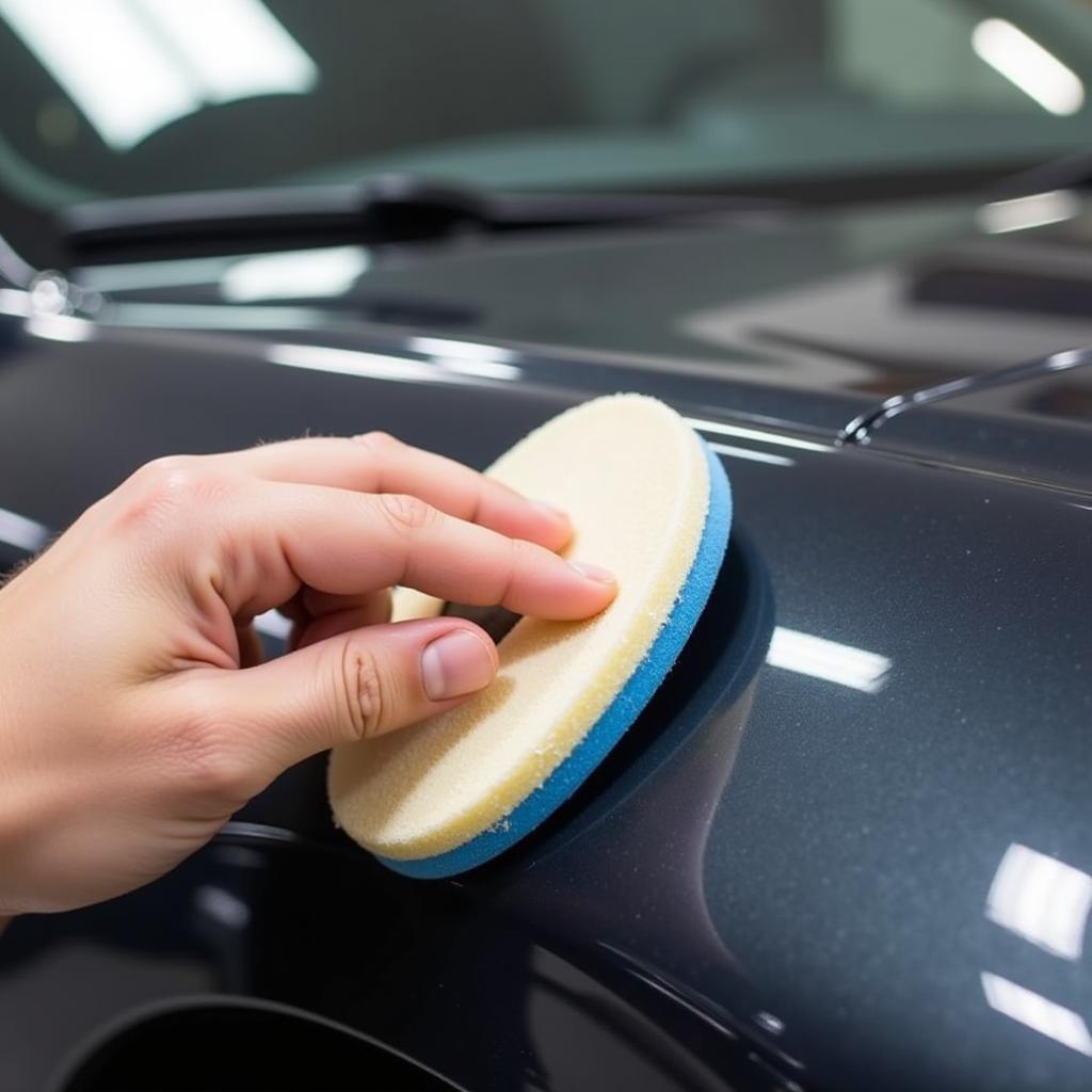 Applying Car Wax for Paint Protection