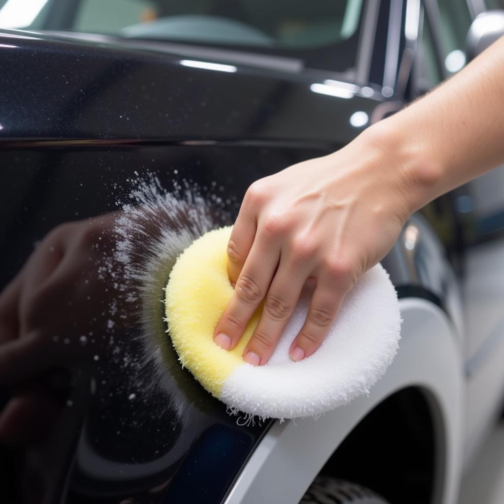 Applying Car Wax for Paint Protection