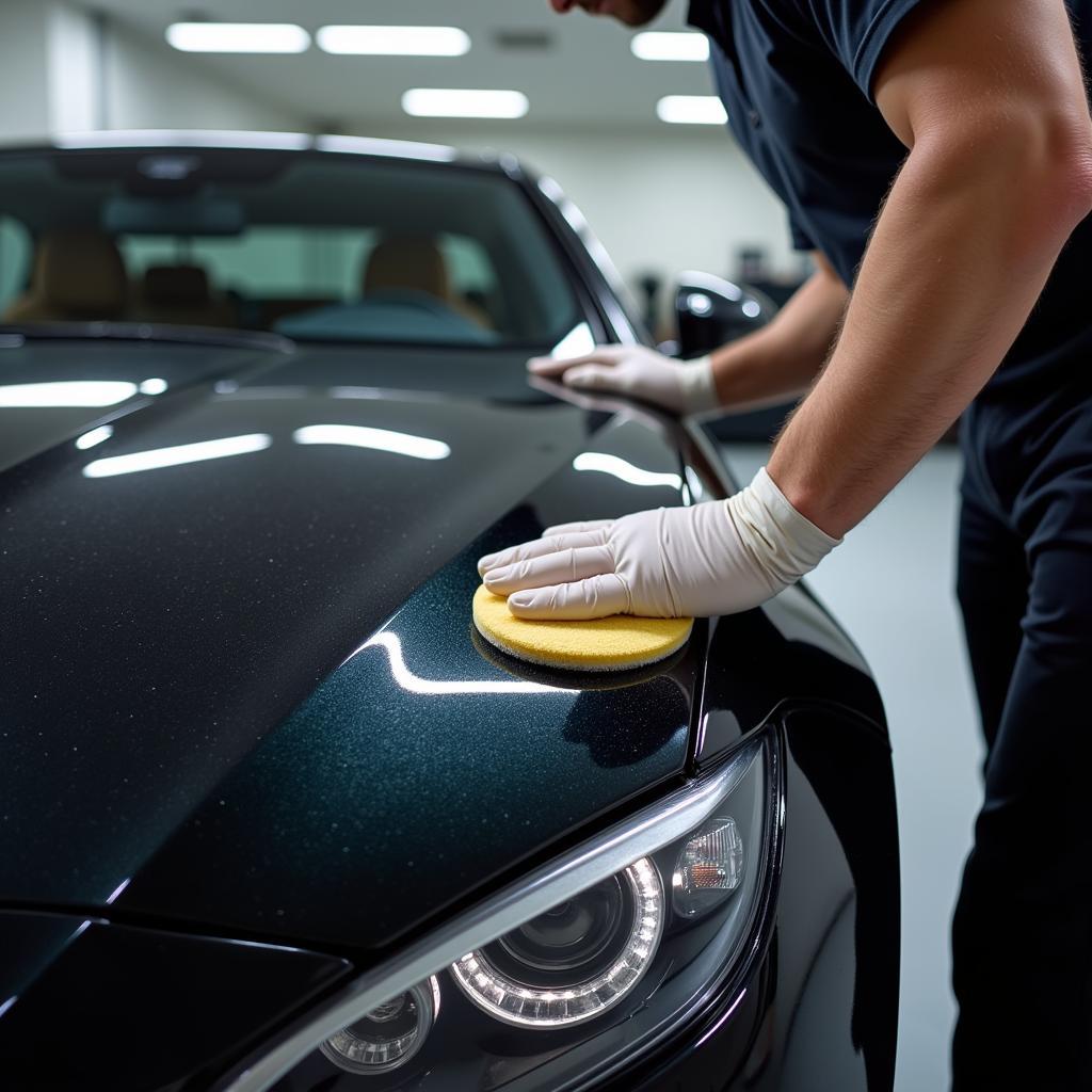 Applying Ceramic Coating to a Car