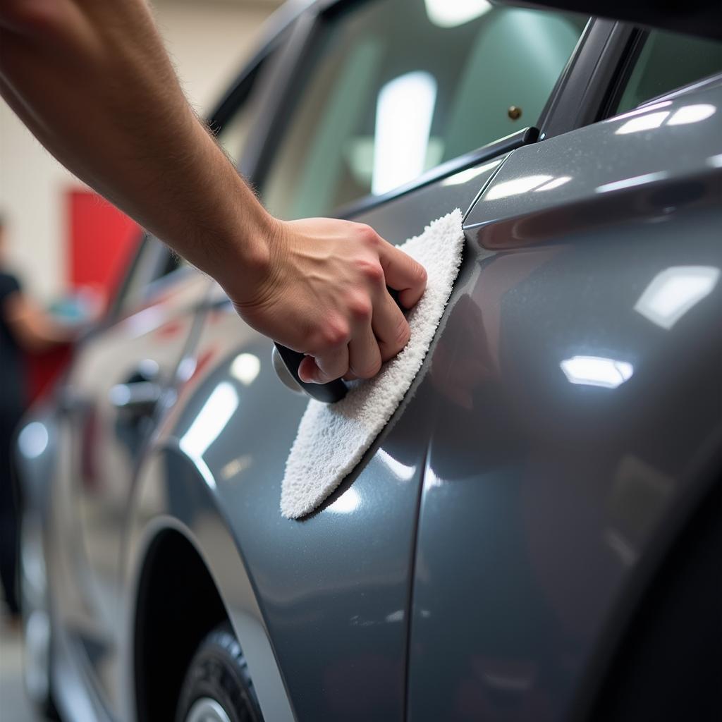 Applying Ceramic Coating to Car Paint