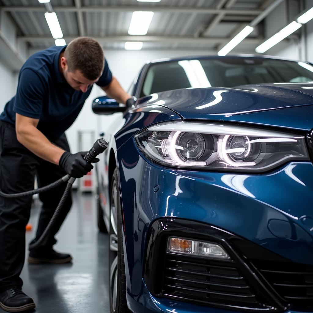 Applying Ceramic Coating During Car Detailing