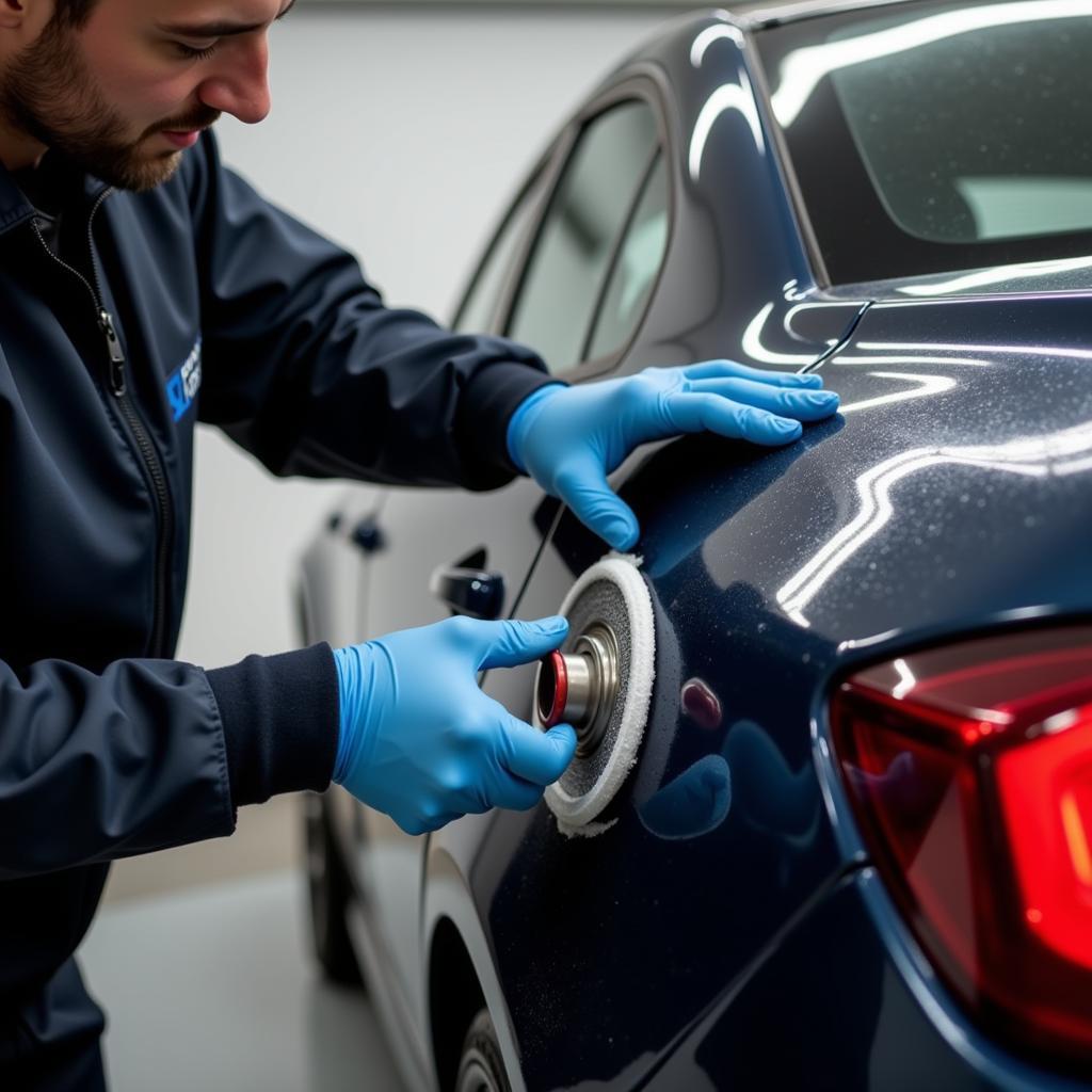 Applying Ceramic Coating to Car Paint