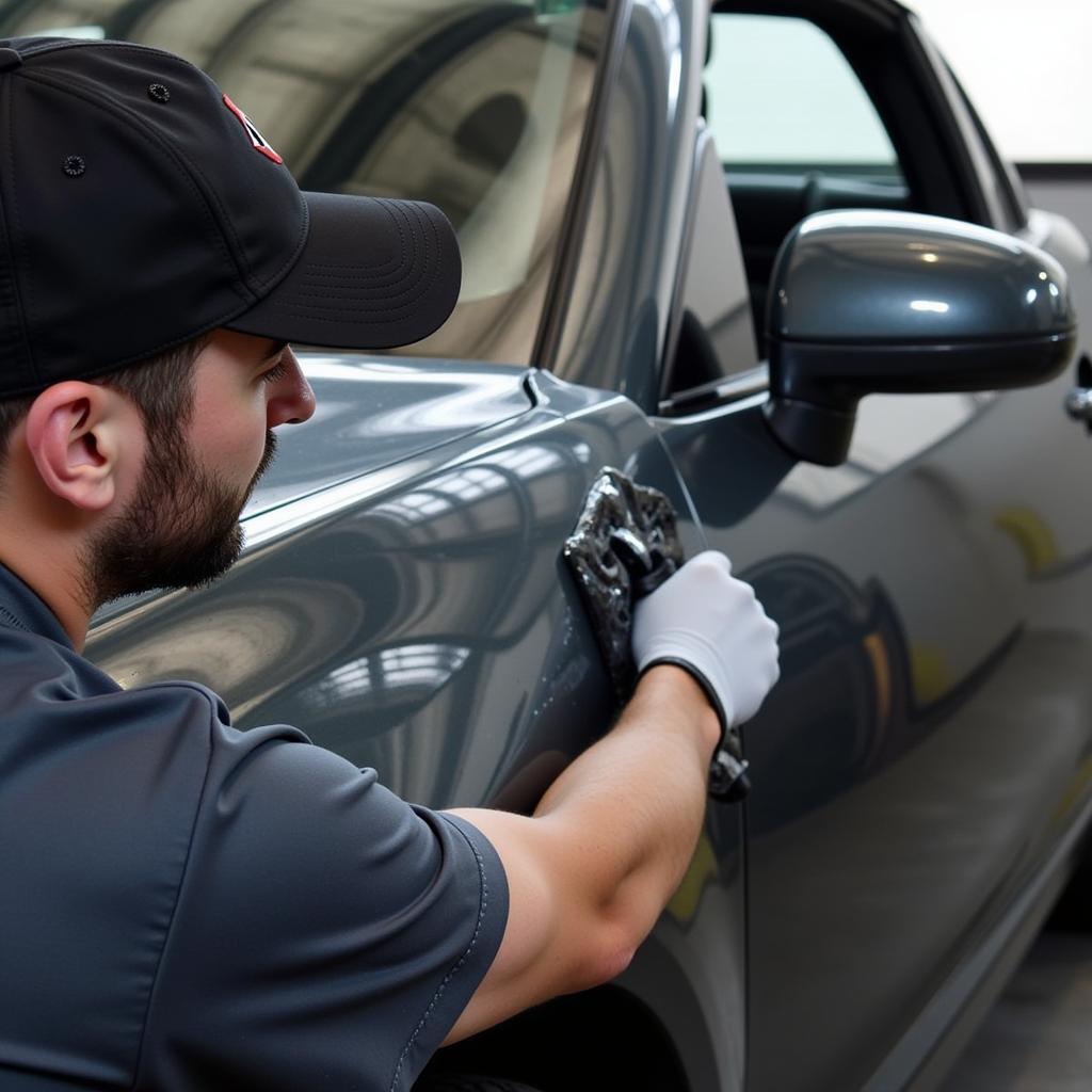 Applying Ceramic Coating to a Dark Car