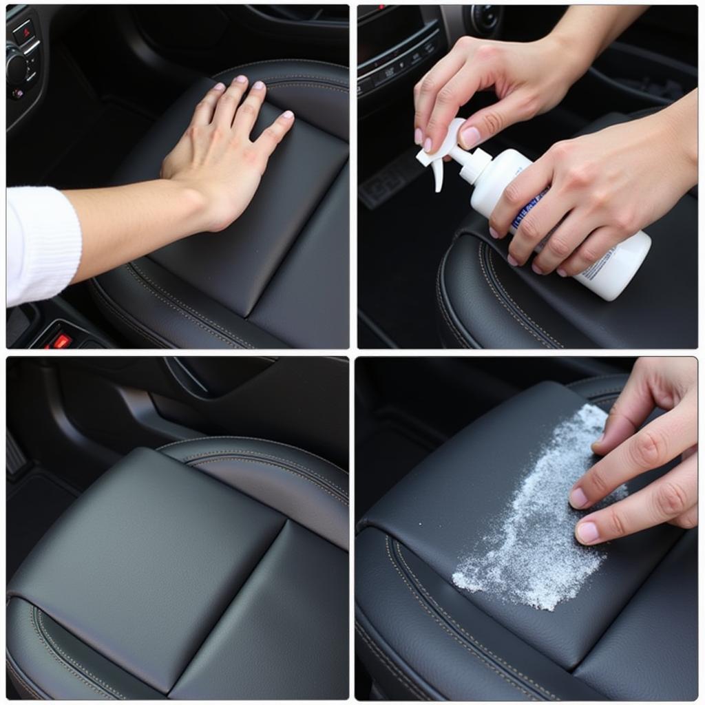 Applying Protectant to Car Interior Surfaces