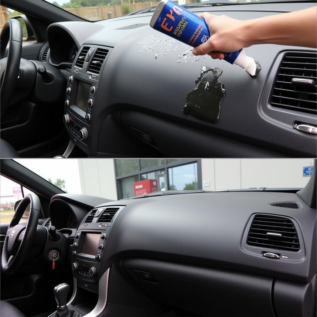 Applying Protectant to Car Interior Surfaces