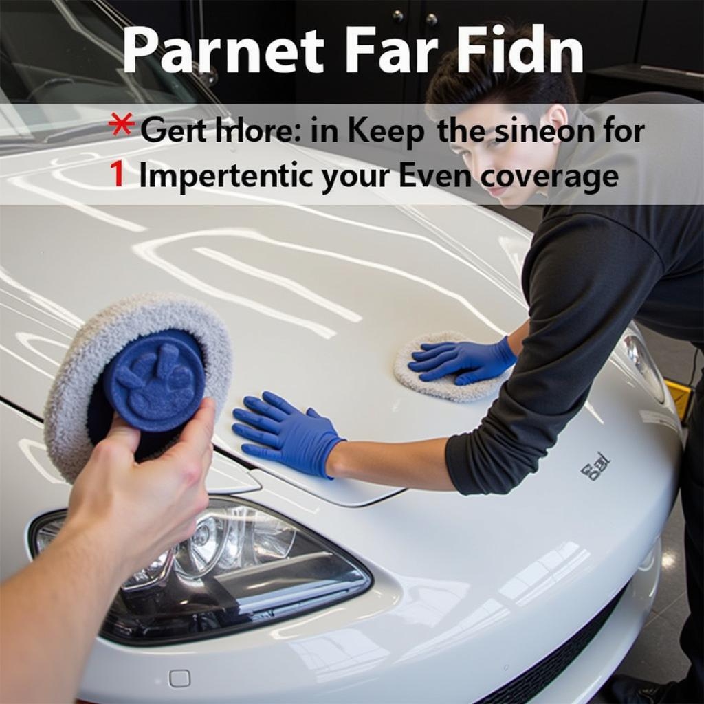 Applying Protective Wax to Car Body