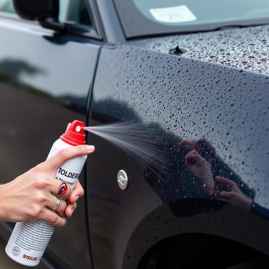 Applying Sealant to a Wet Car