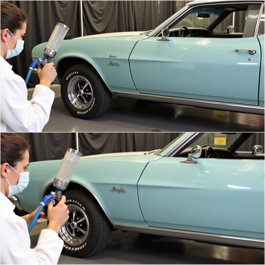 Applying Protective Undercoating to a Classic Car's Undercarriage