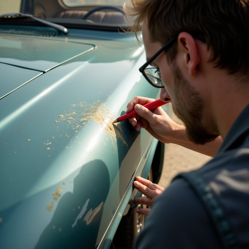 Assessing Old Car Paint Condition