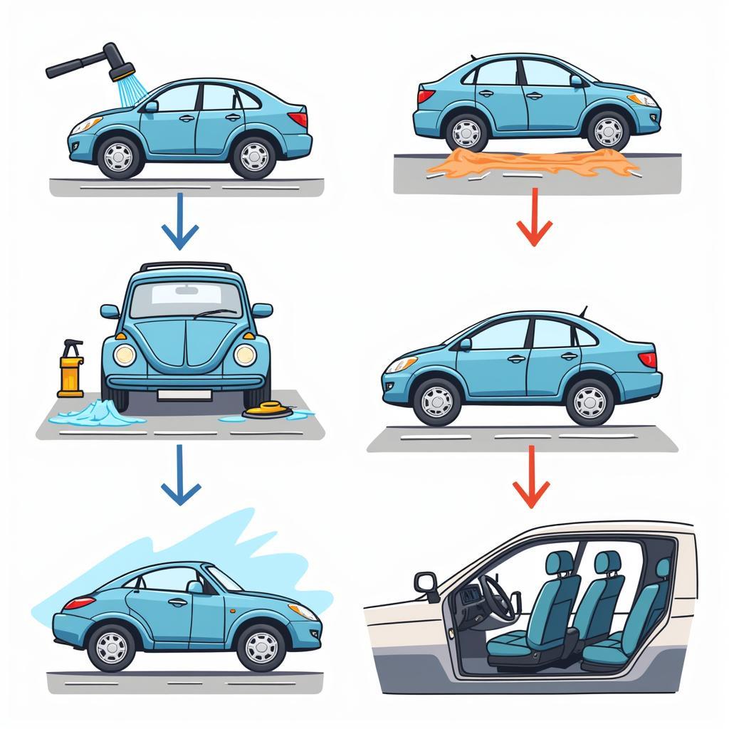 Car Detailing Process: Wash, Clay Bar, Polish, Wax, Interior Cleaning