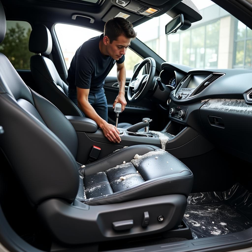 Interior Car Cleaning in Atlantic Station