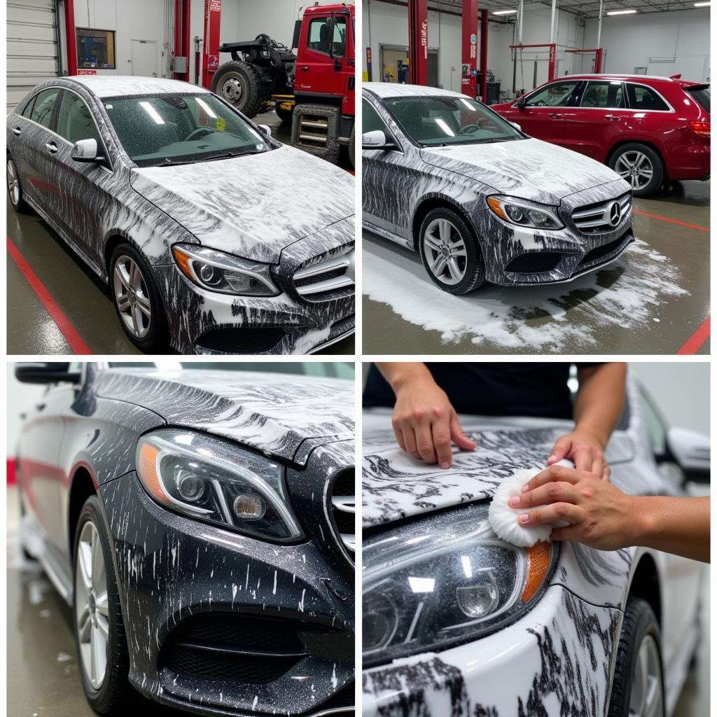 Exterior car wash detailing in Mississauga