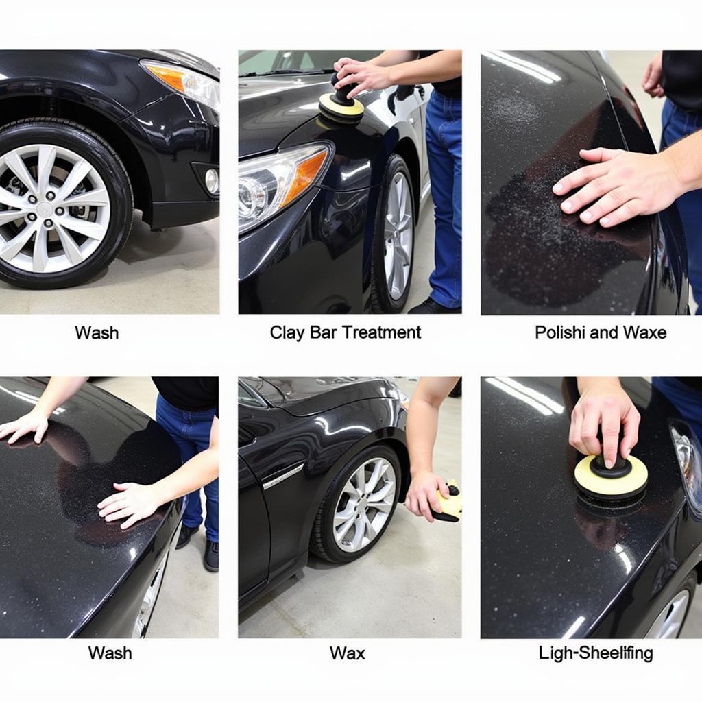 Auto Detail Cleaning Process in Action