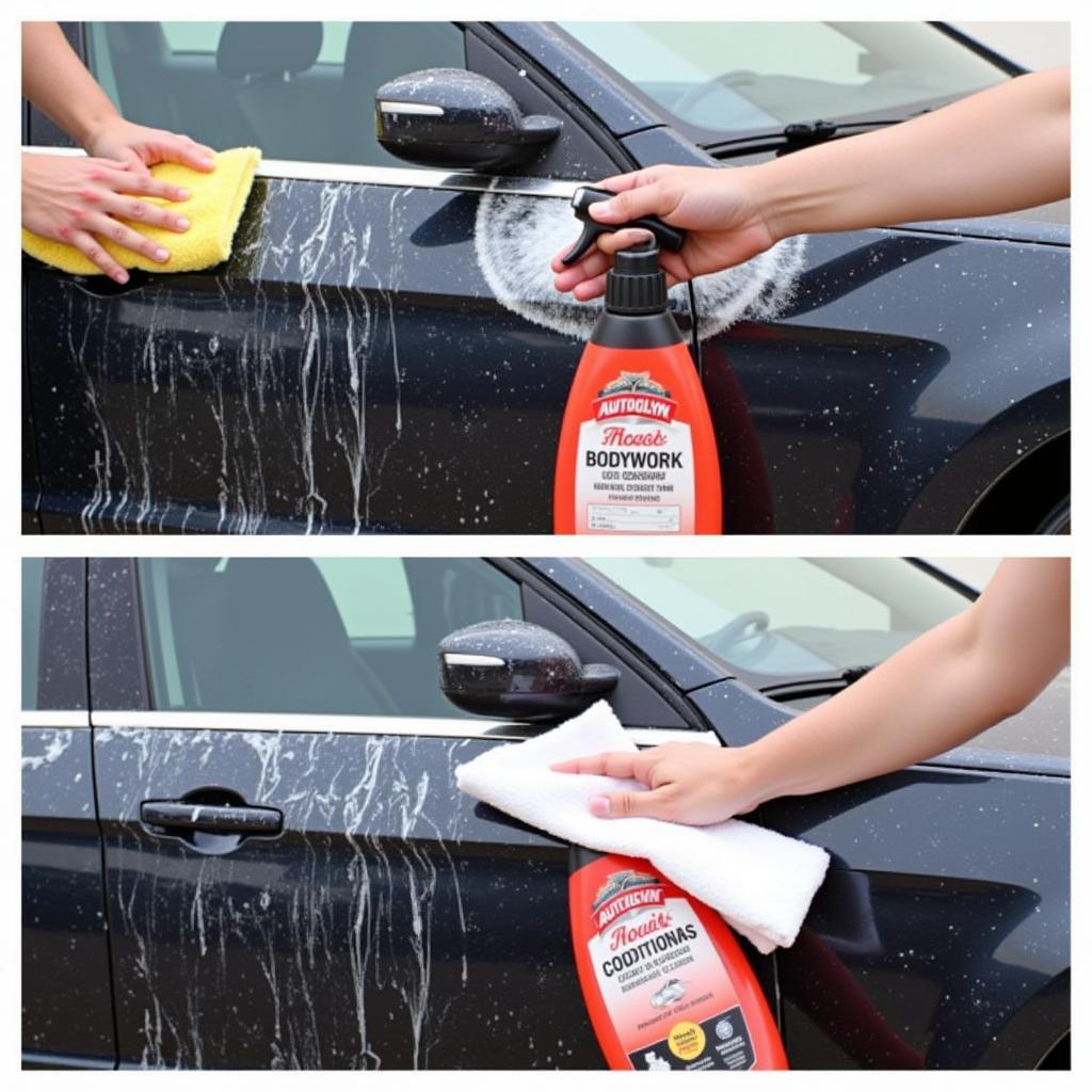 Autoglym Wash and Dry Process