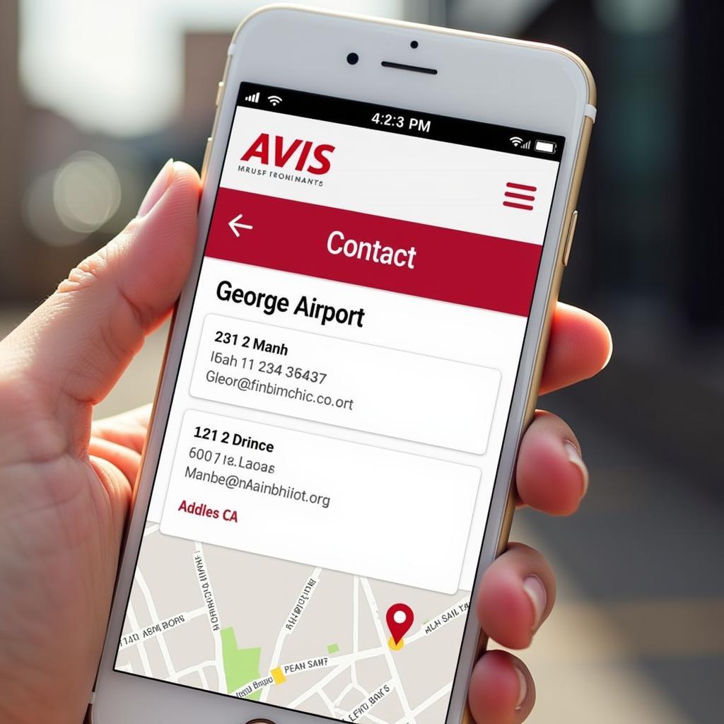 Contact Information for Avis at George Airport