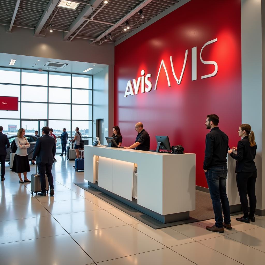 Avis Counter at Port Elizabeth Airport