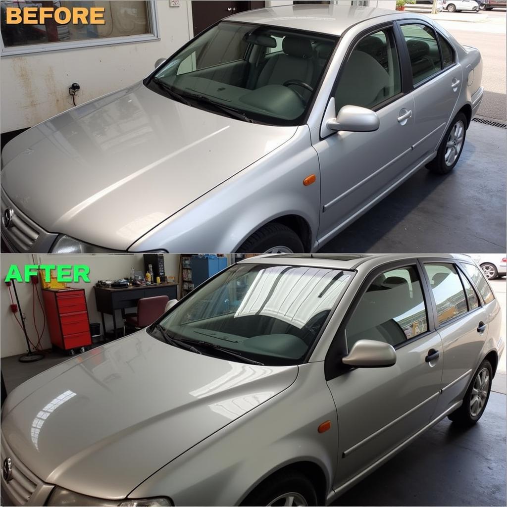 Before and After Car Detailing Photos