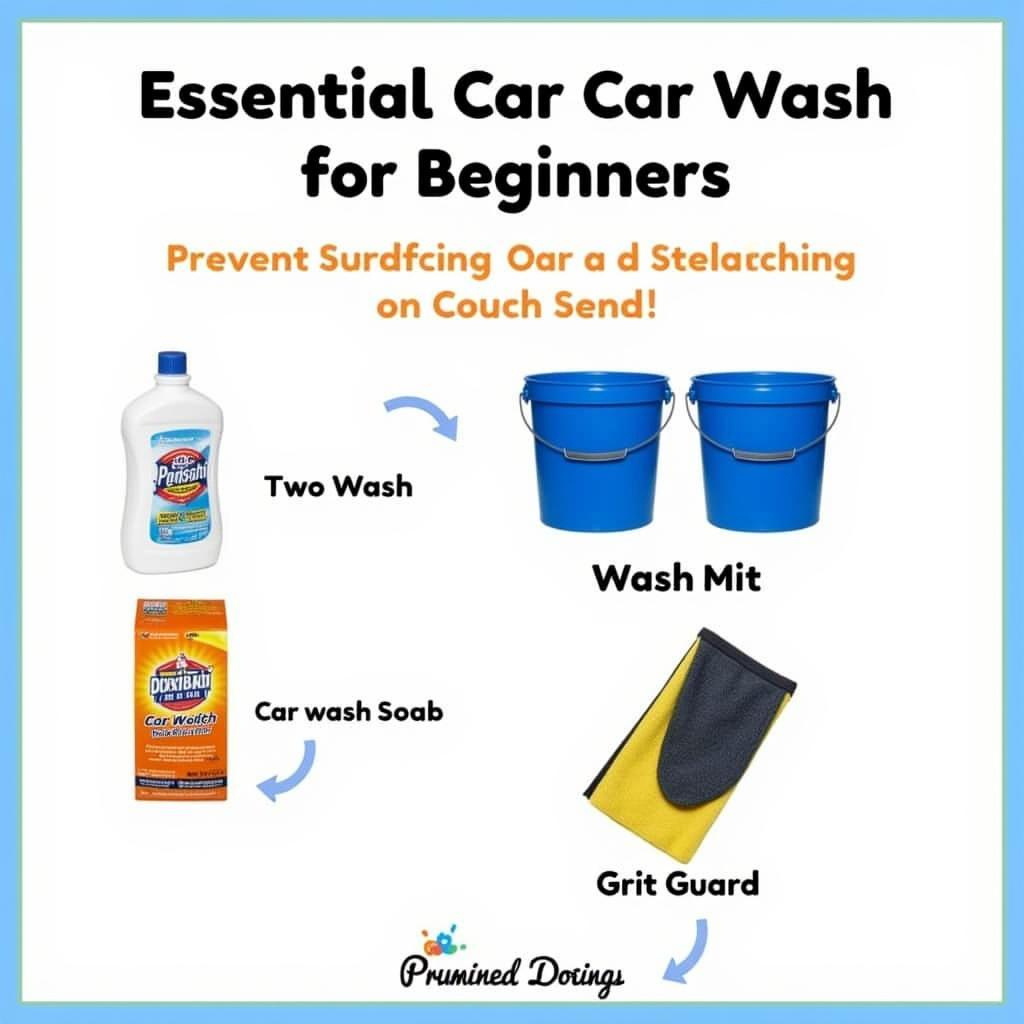 Beginner Car Detailing Wash Supplies