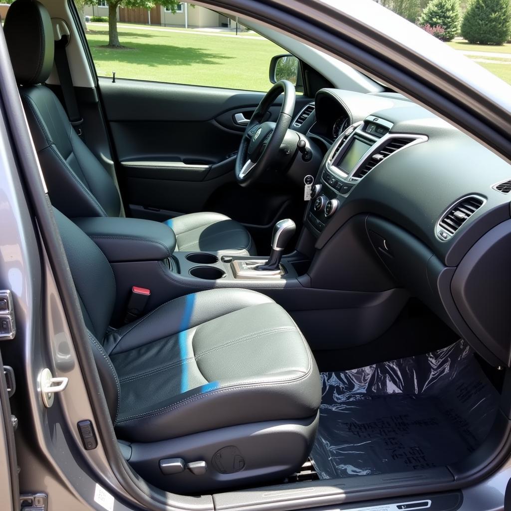 Interior car detailing in Belmont