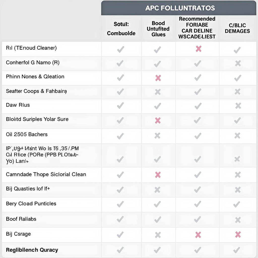 Best APC Car Detailing Comparison Chart