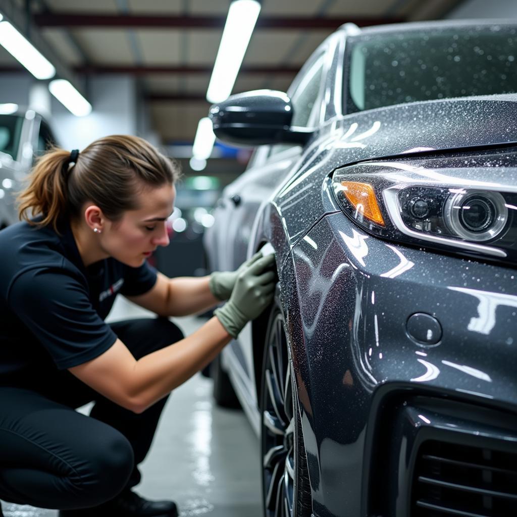 Best Car Detailer Performing an Exterior Wash and Detail