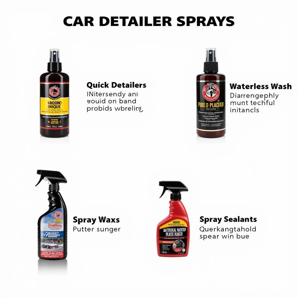 Different Types of Car Detailer Sprays