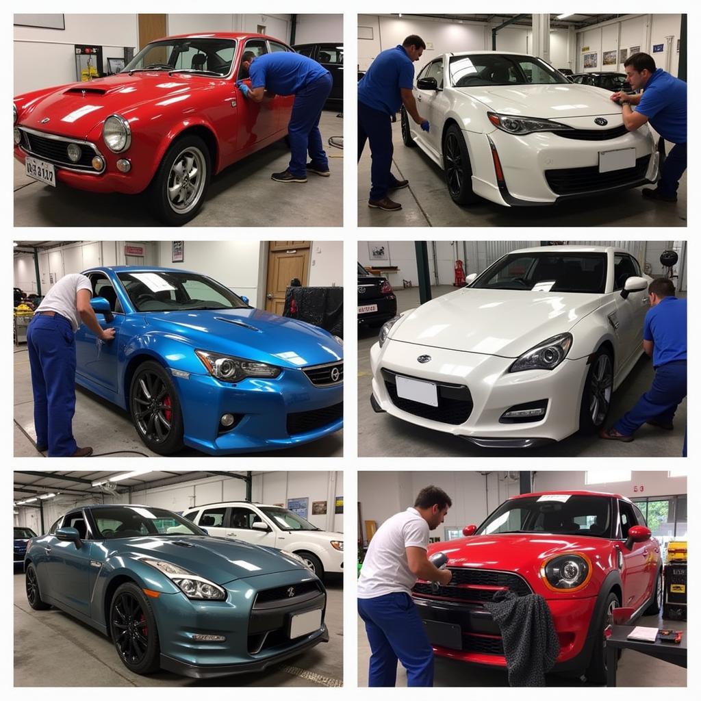 Top Car Detailers in Melbourne showcasing their work on a variety of vehicles