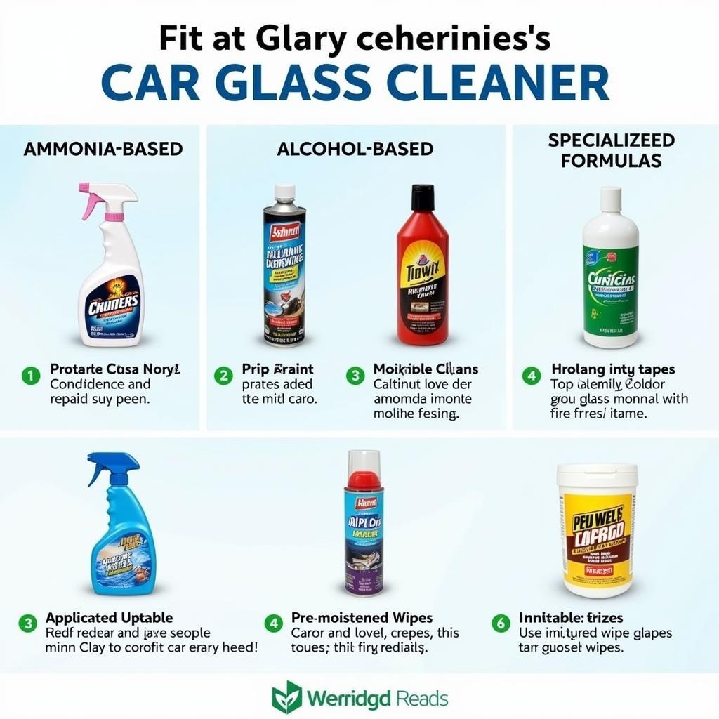 Different Types of Car Detailing Glass Cleaners