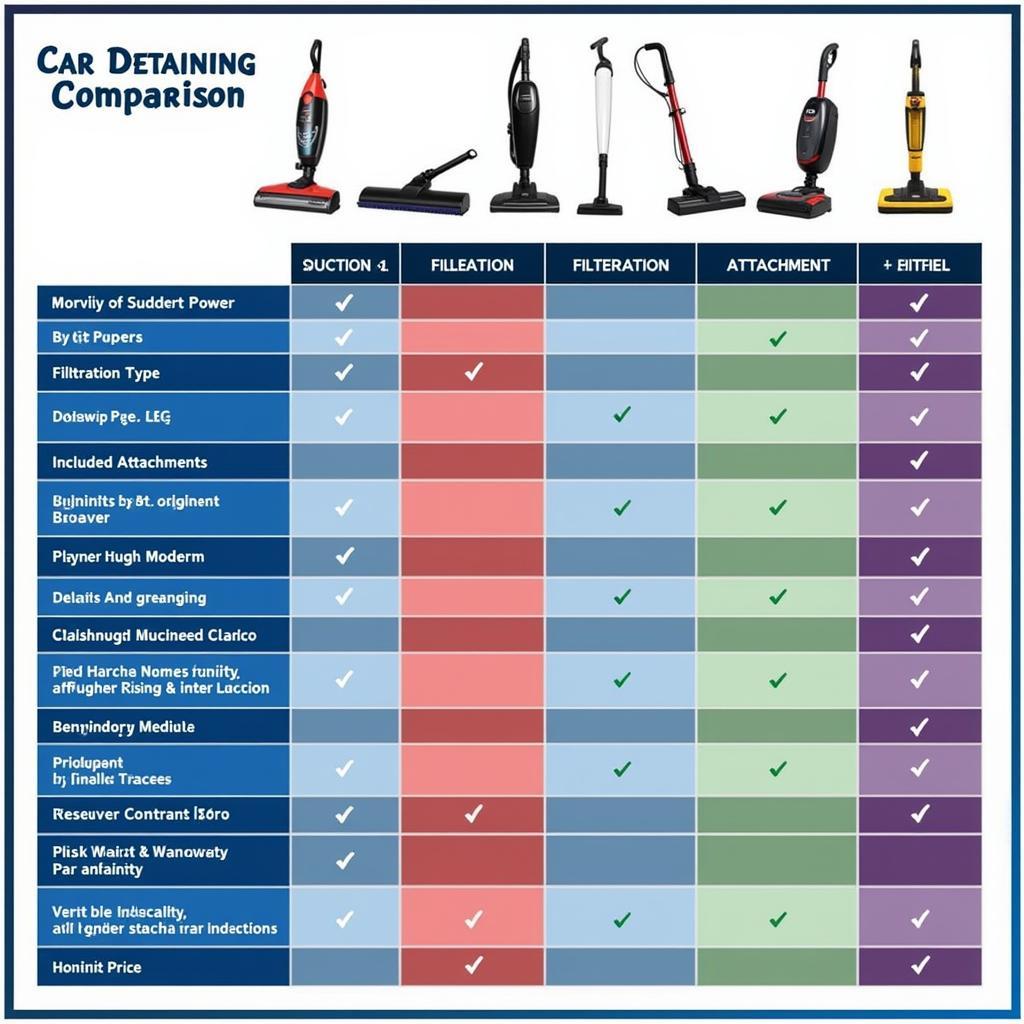 Best Car Detailing Hoover Comparison Chart