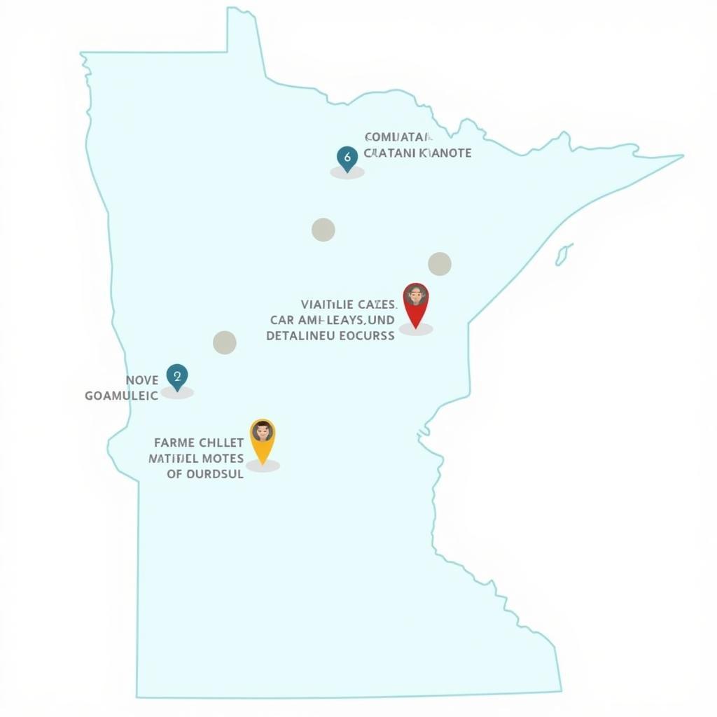 A map highlighting the best car detailing locations in Park Rapids, MN, along with customer reviews and ratings.