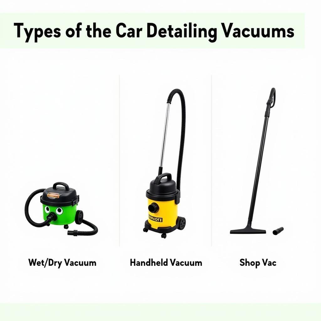 Different Types of Car Detailing Vacuums