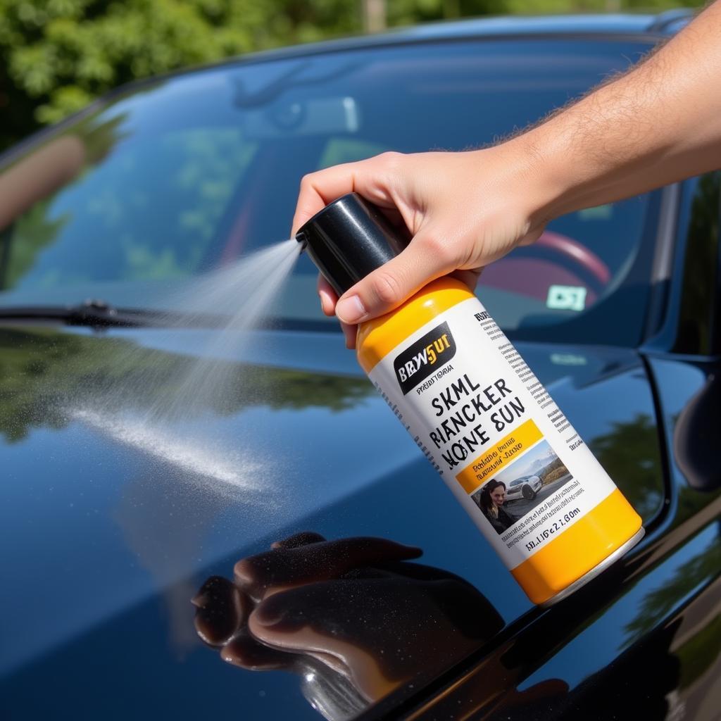 Applying Best Quick Car Detailer